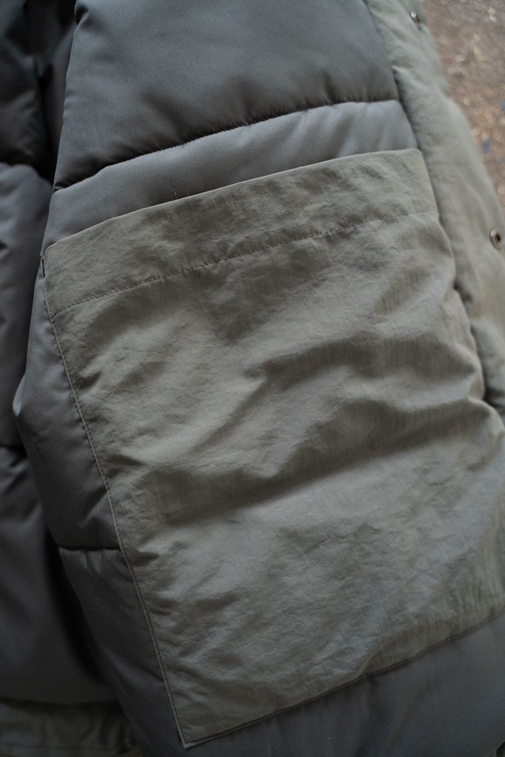 【ラスト1点】【24AW】シンサレートスタンドカラーブルゾン(SLATE GRAY)