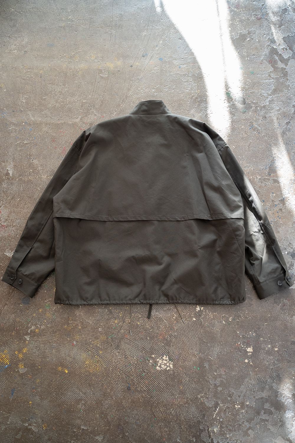 【ラスト1点】【22AW】甘撚りオックスショートブルゾン(CHARCOAL)