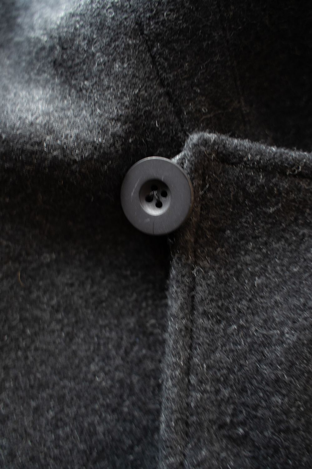 【ラスト1点】【24AW】Wool Semi P Coat(BLACK)