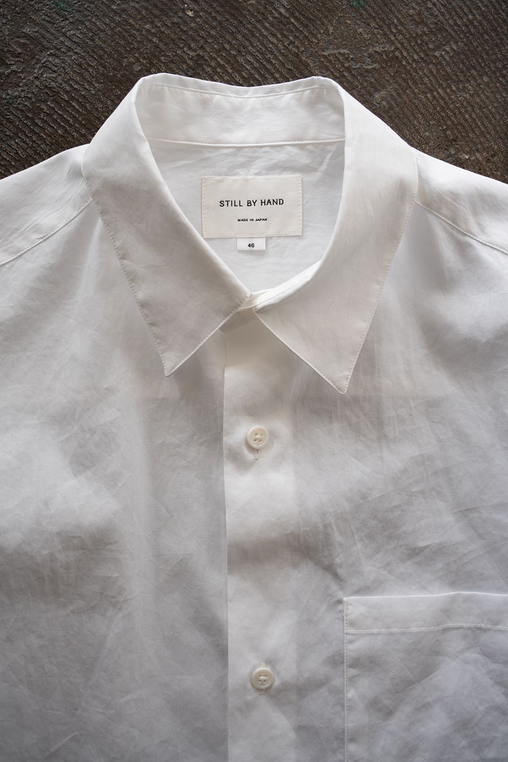 【26SS】コットンブロード半袖シャツ(WHITE)