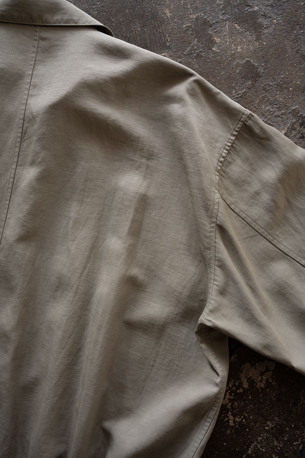 【26SS】ピグメントプリントジップブルゾン(SAGE)