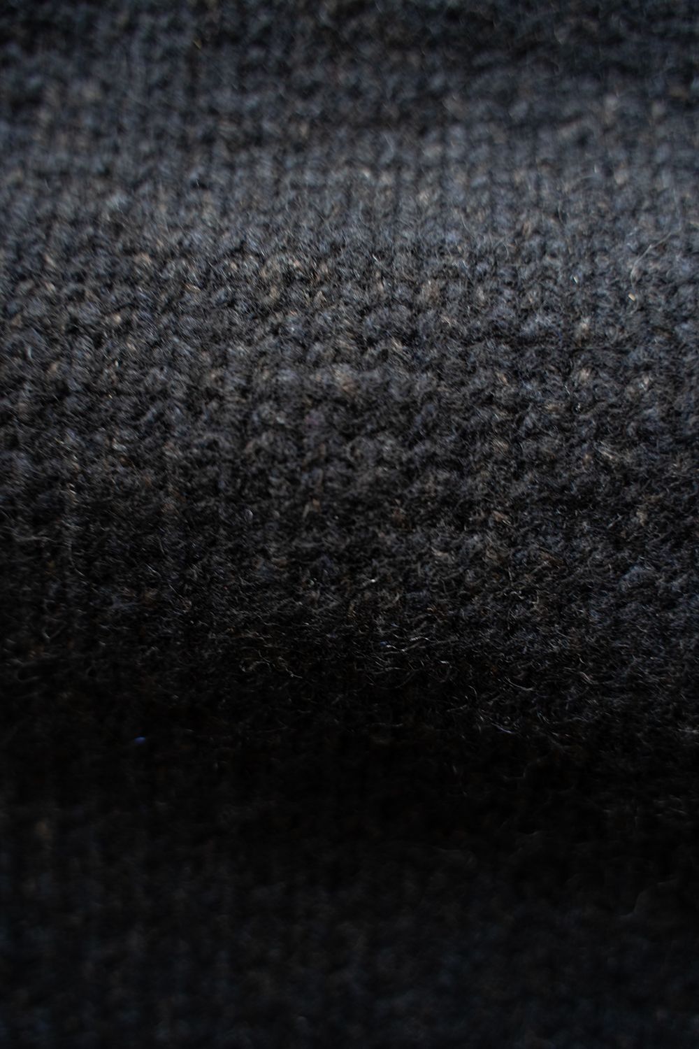 yak/lambs multi ply HAND KNITTING yoke top turtle neck sweater(DARK NAVY)