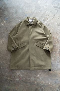【ラスト1点】【22AW】ラムウールローデンクロスコート(OLIVE)