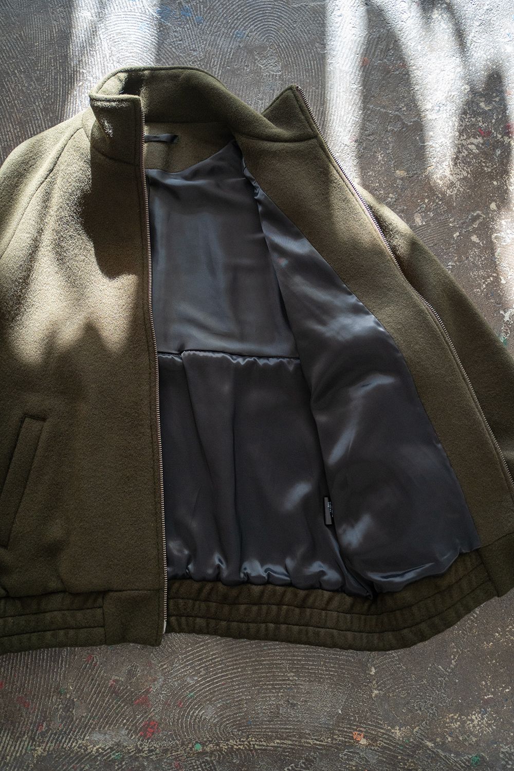 【24AW】Melton Track Jacket/メルトントラックジャケット(OLIVE)