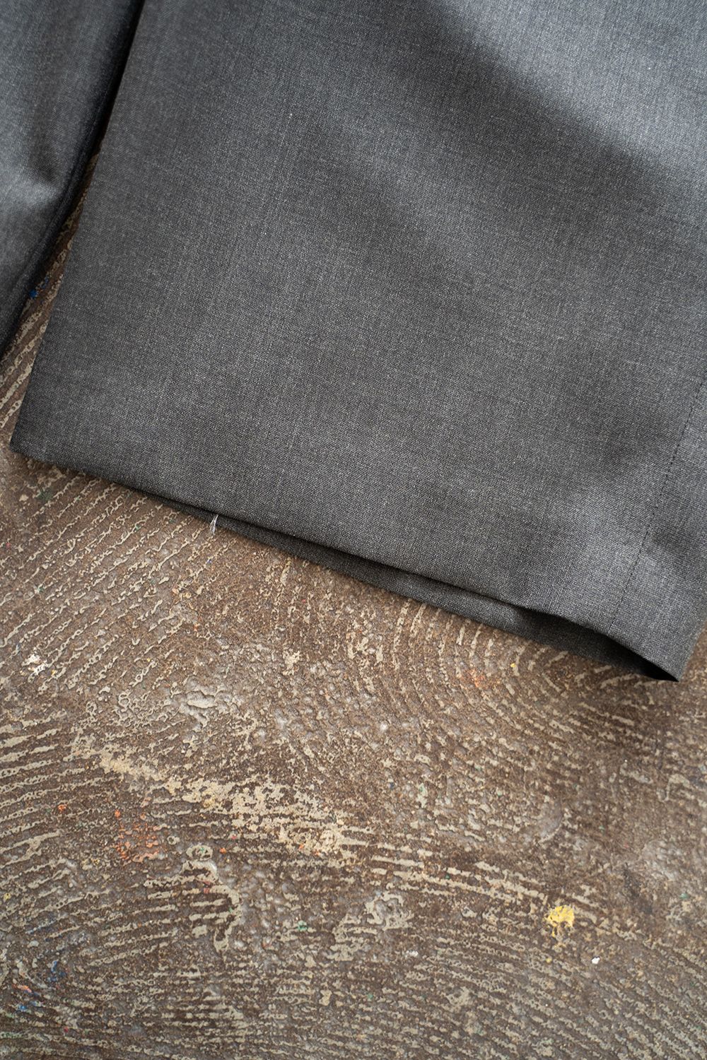 【ラスト1点】【24SS】2-Tack Wool Tropical Trousers/2タックウールトロピカルトラウザーズ(CHARCOAL)