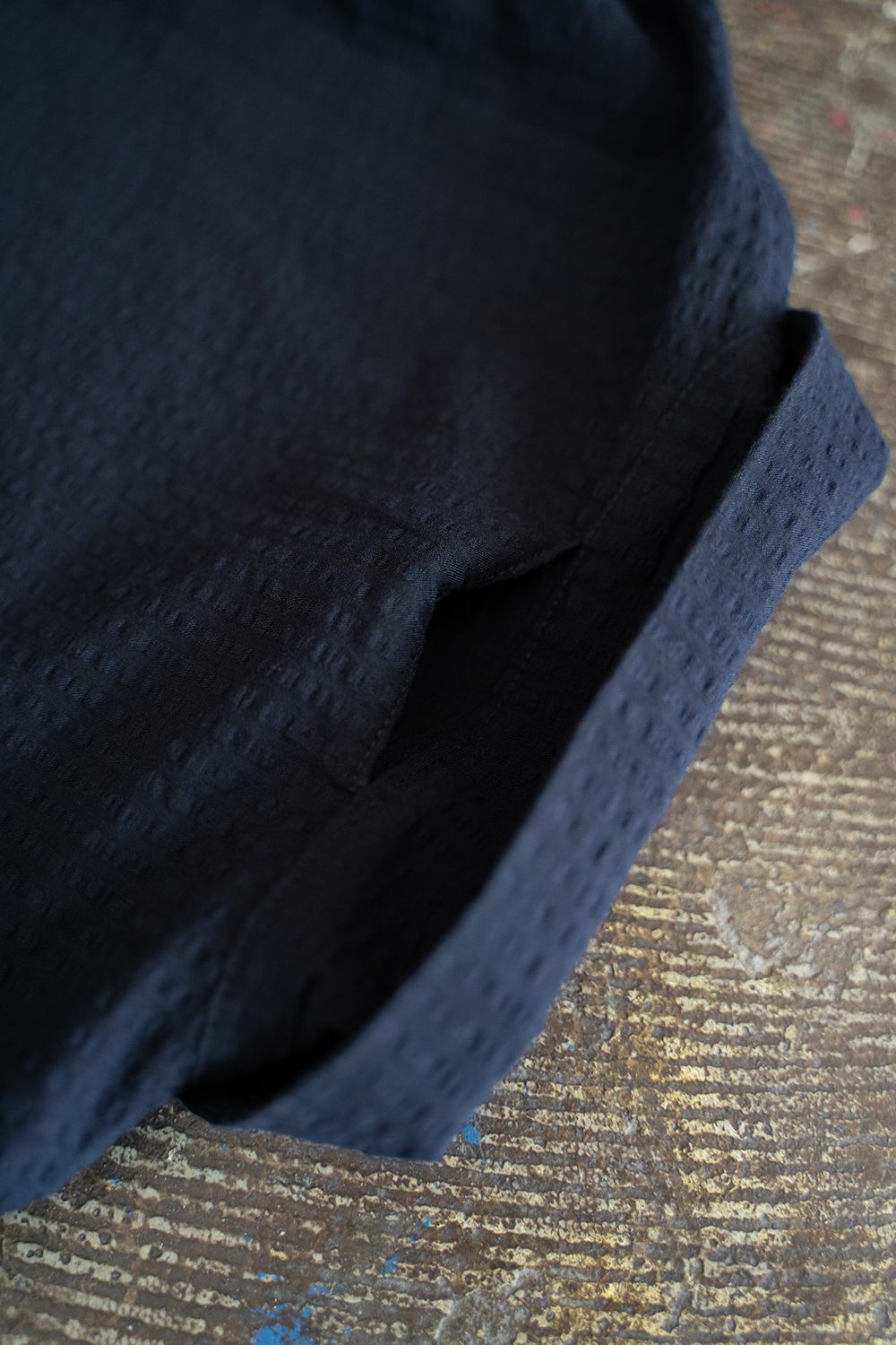 【25SS】"week s/s"pajama【セットアップ】(seersucker NAVY)