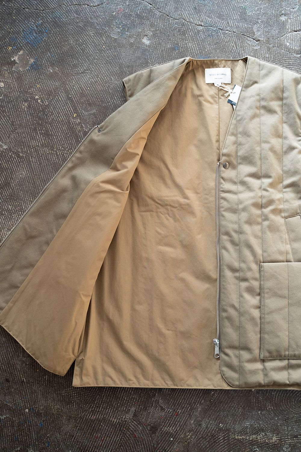 【ラスト1点】【22AW】コットンギャバジンシンサレートベスト(OLIVE)