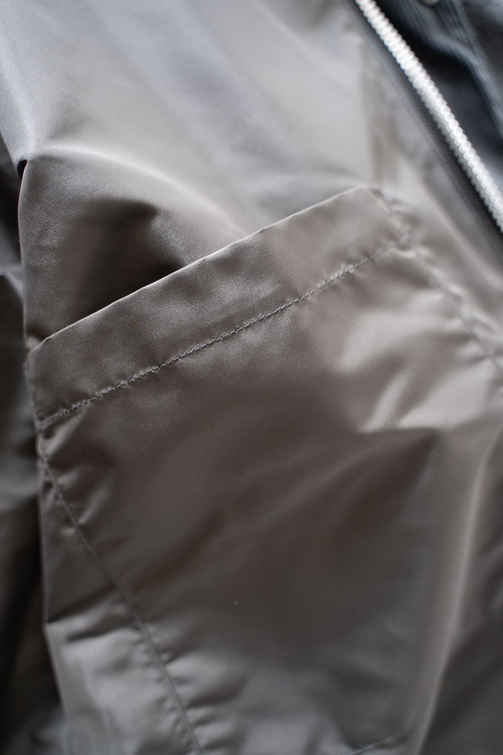 【ラスト1点】【22AW】コーデュロイ切り替えSuper100'sウールメルトンブルゾン(GRAY)