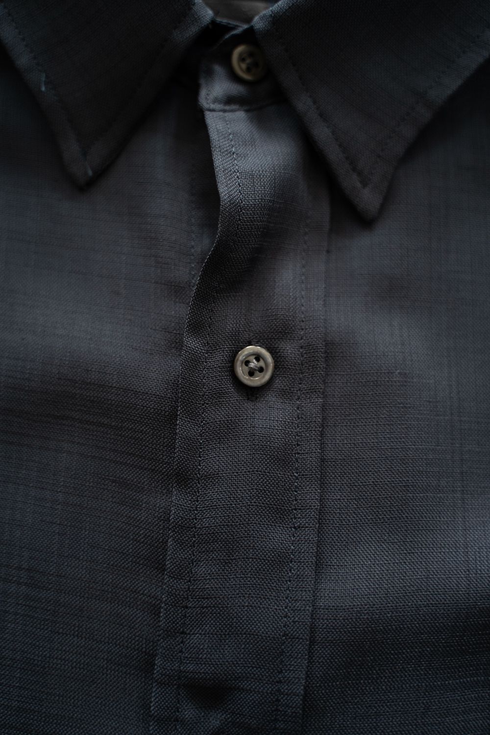【ラスト1点】【25SS】Sheer Sharkskin SS Shirt/シアーシャークスキンシャツ(NAVY)