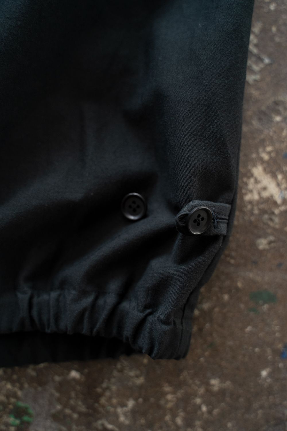 【26SS】コットンモールスキンジップブルゾン(DARK GREEN)