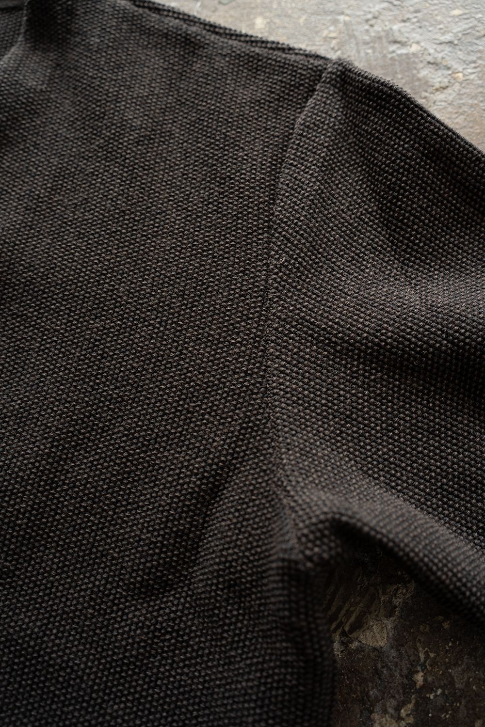 【26AW】10Gニットジップカーディガン(BROWN CHARCOAL)