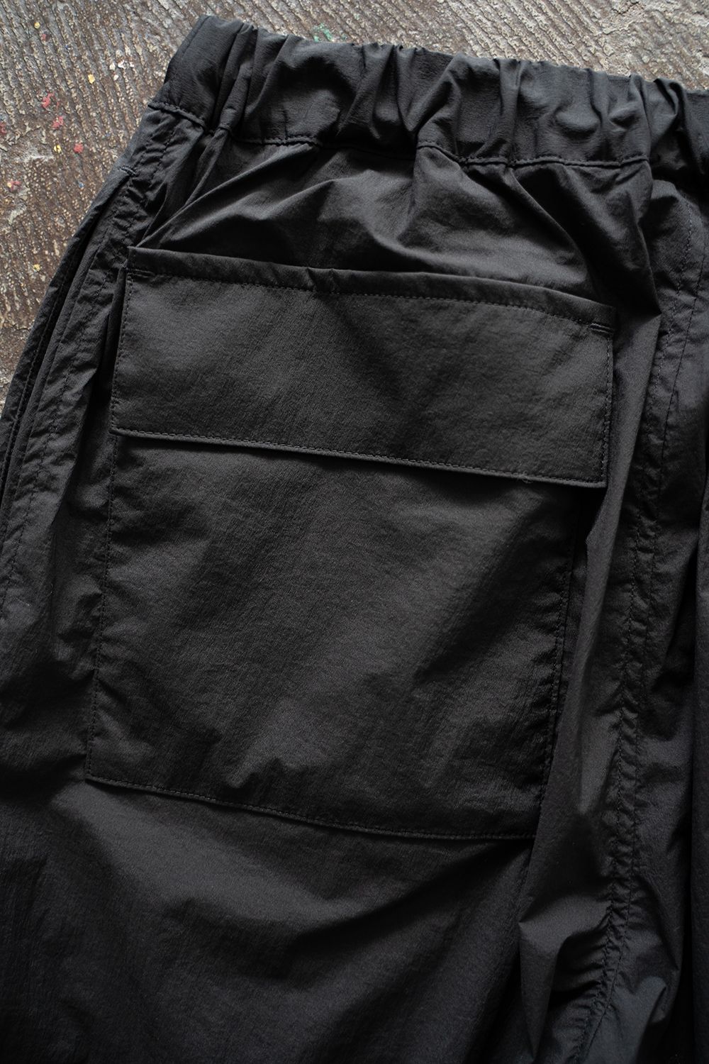 【ラスト1点】【25SS】ストレッチナイロンイージーパンツ(BLACK)