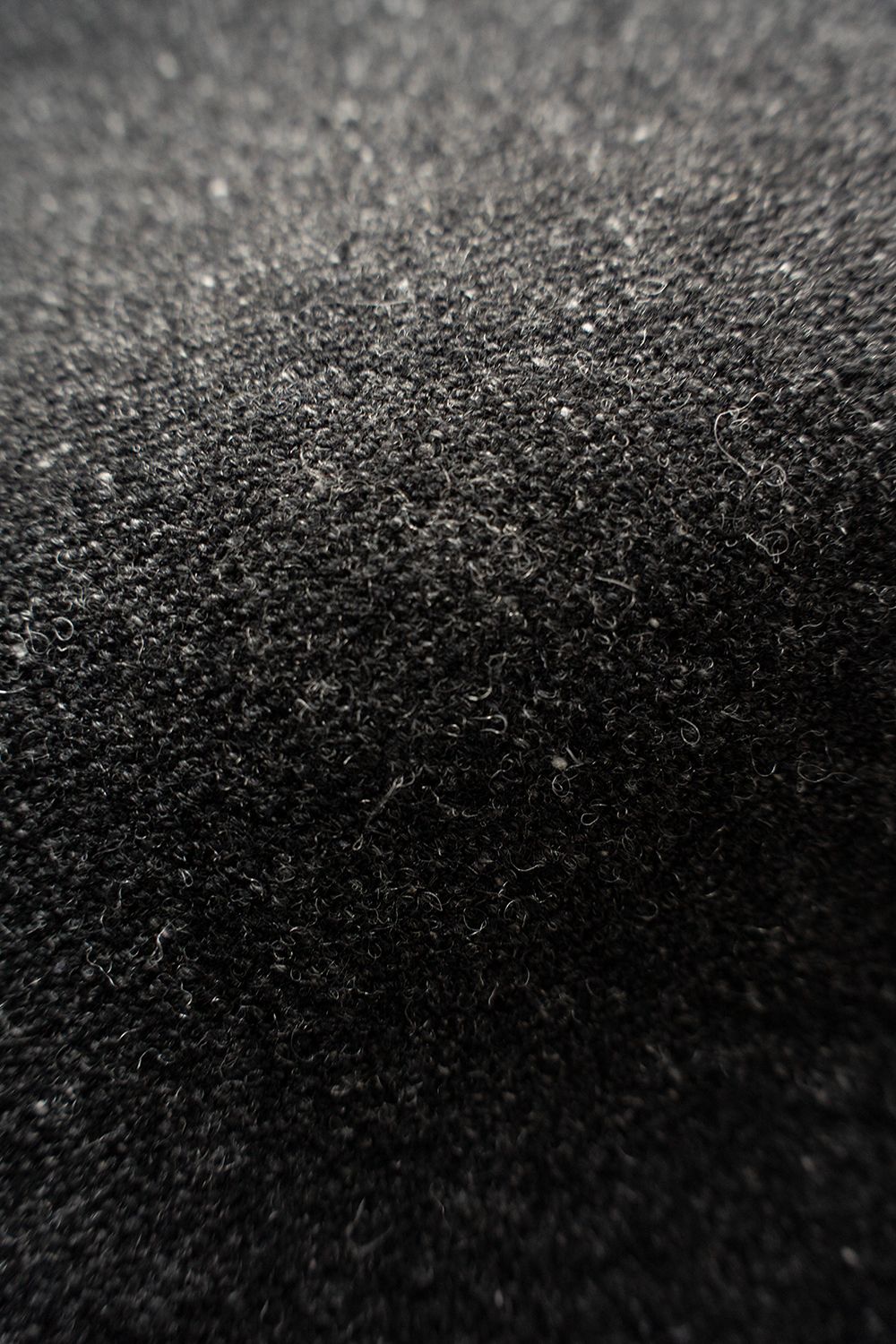 【26AW】ウール×シルクステンカラーハーフコート(GREY)