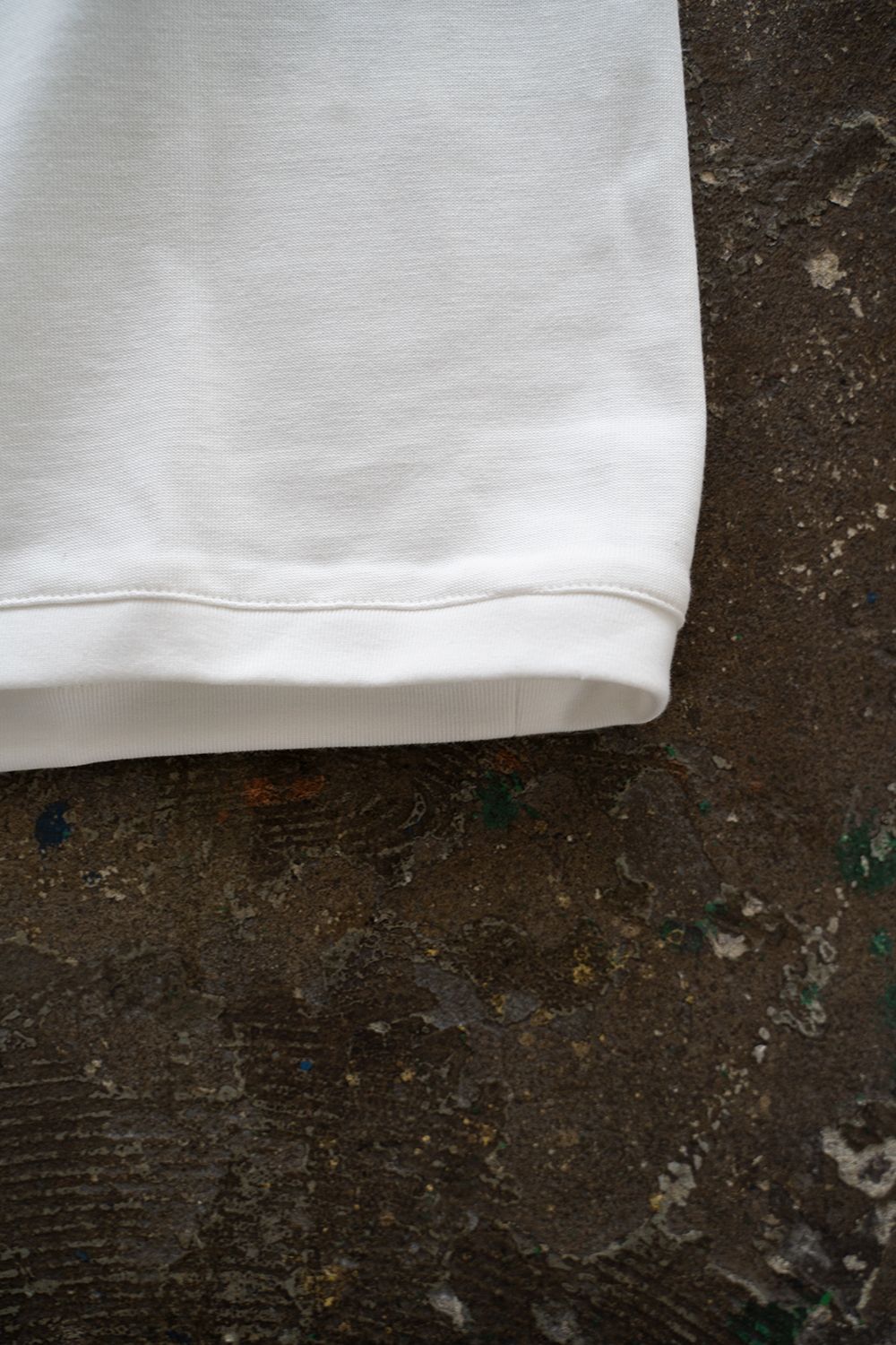 【ラスト1点】【22AW】スビンコットンサドルスリーブカットソー(WHITE)