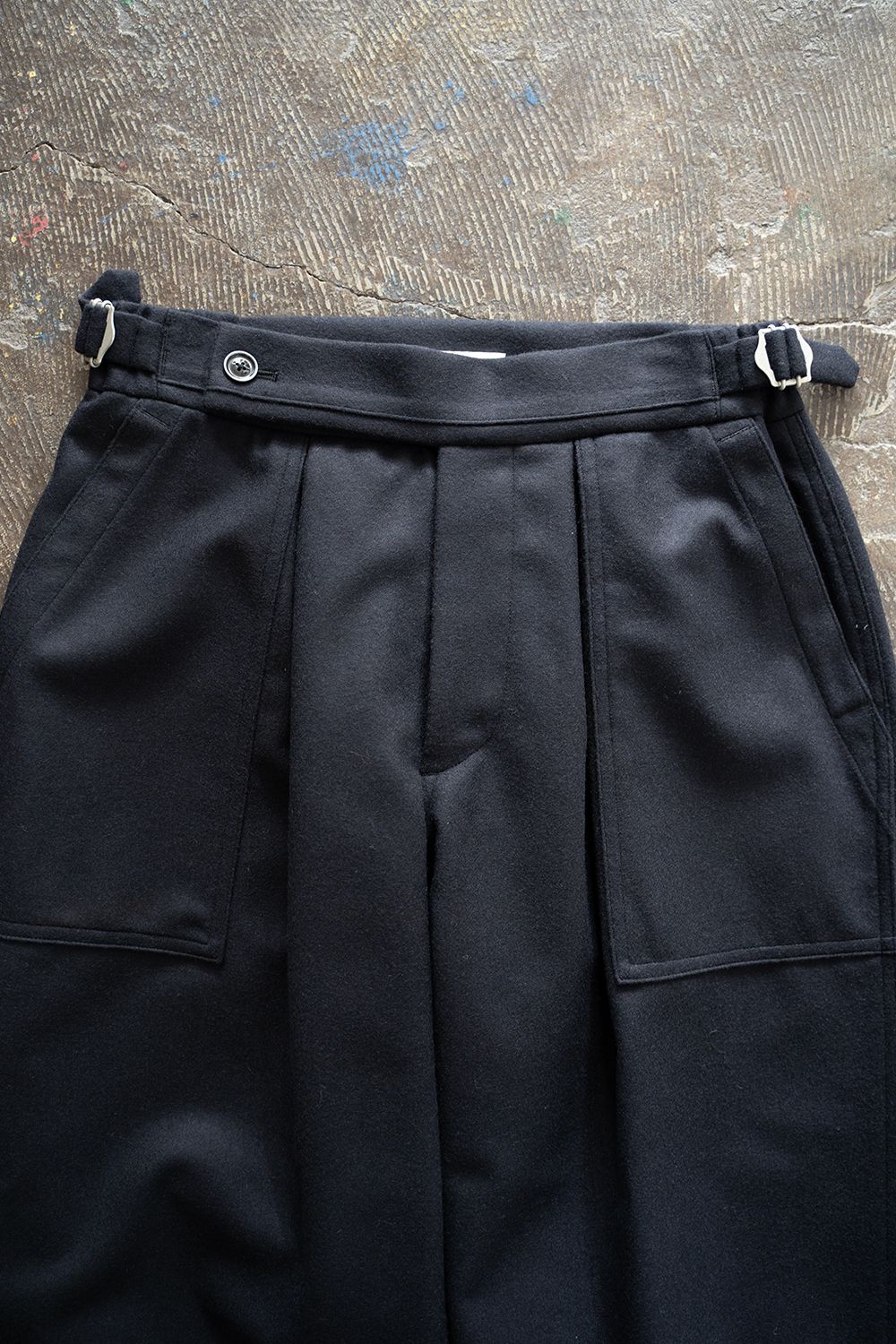【ラスト1点】2-Tack Flannel Baker Pants/2タックフランネルベイカーパンツ(NAVY)