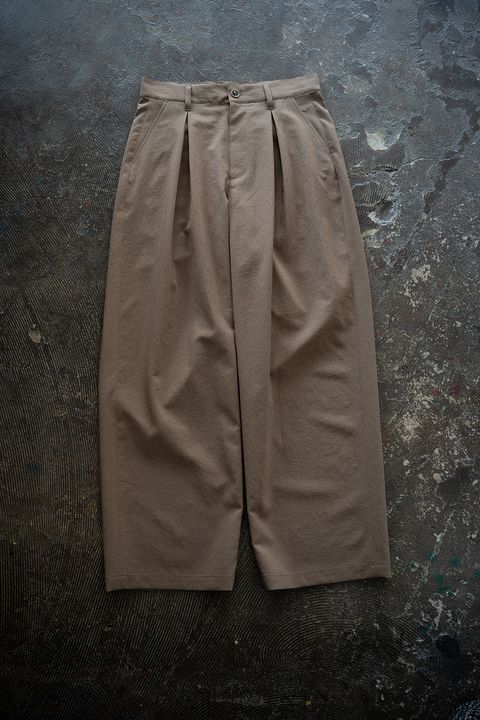 【26SS】2-Tack Wide Slacks/2タックワイドスラックス(BEIGE)