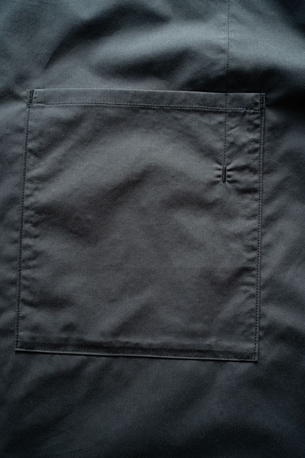 【ラスト1点】【25SS】コットンシルク半袖シャツ(CHARCOAL)