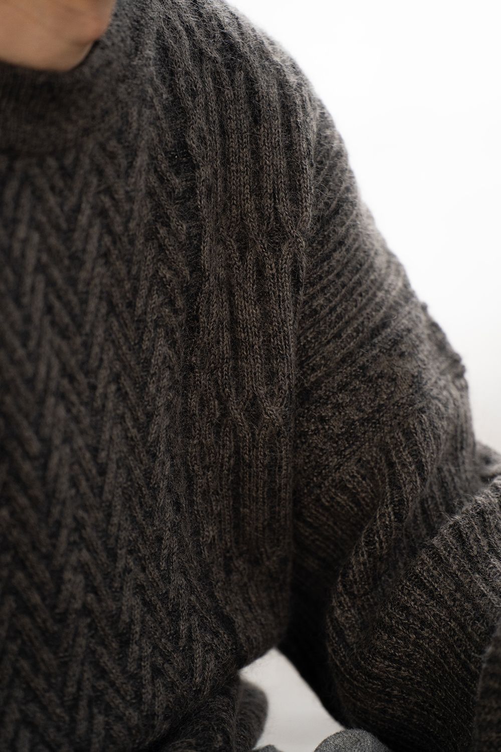 【25AW】Sekkei Mohair Knit(BROWN)