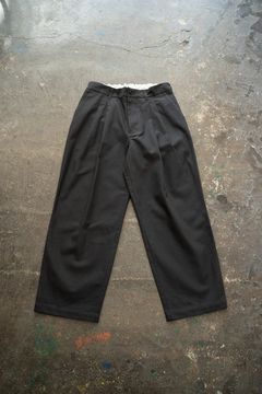【25AW】2タックシャンブレースラックス(CHARCOAL)