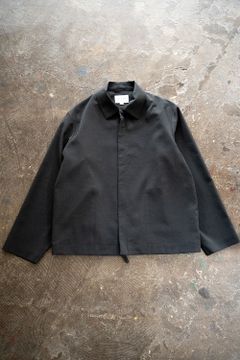 【ラスト1点】【22SS】強撚ポリエステルジップブルゾン(INK BLACK)