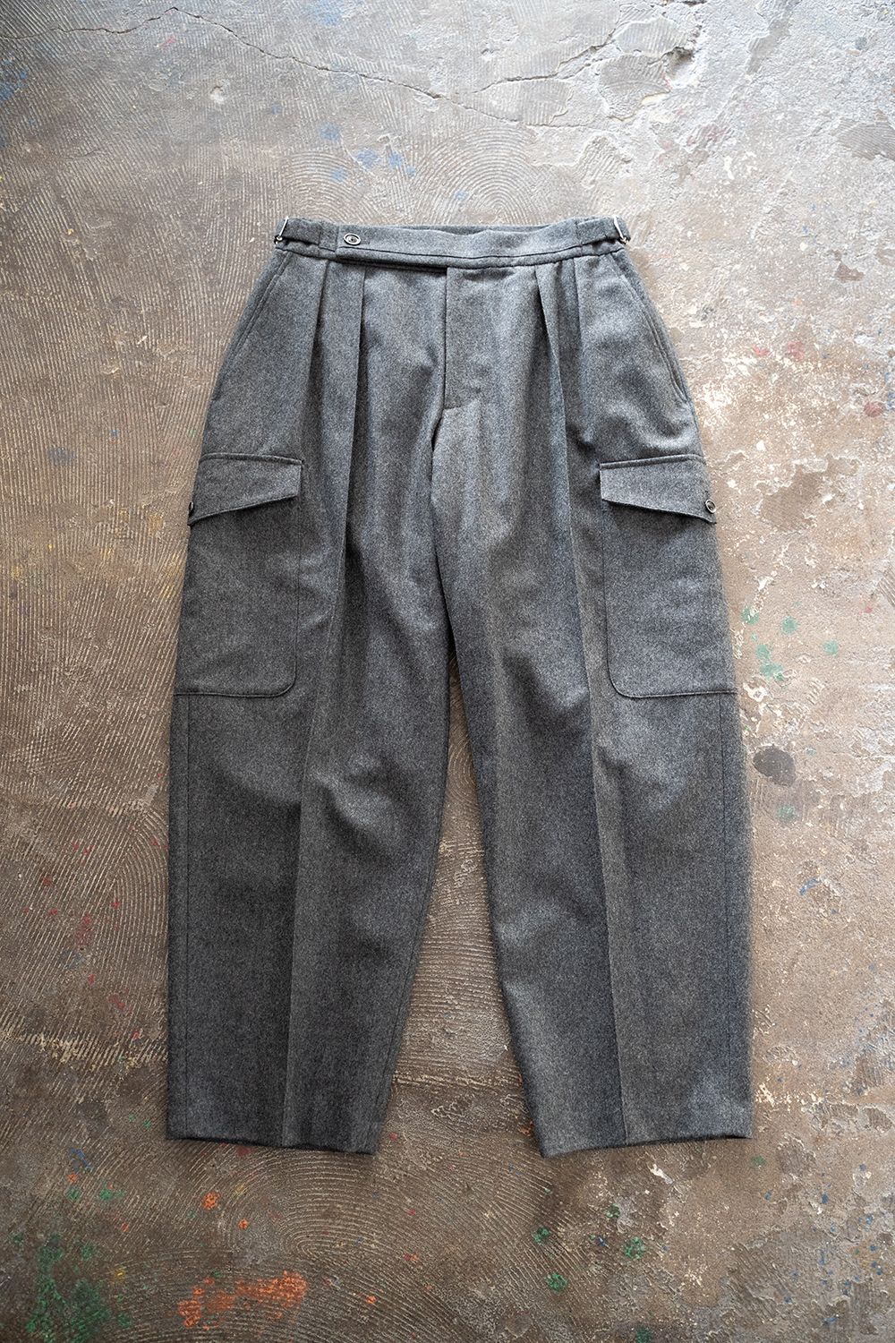 SAYATOMO - 【ラスト1点】【22AW】2-Tack Flannel Cargo Pants/2タック 