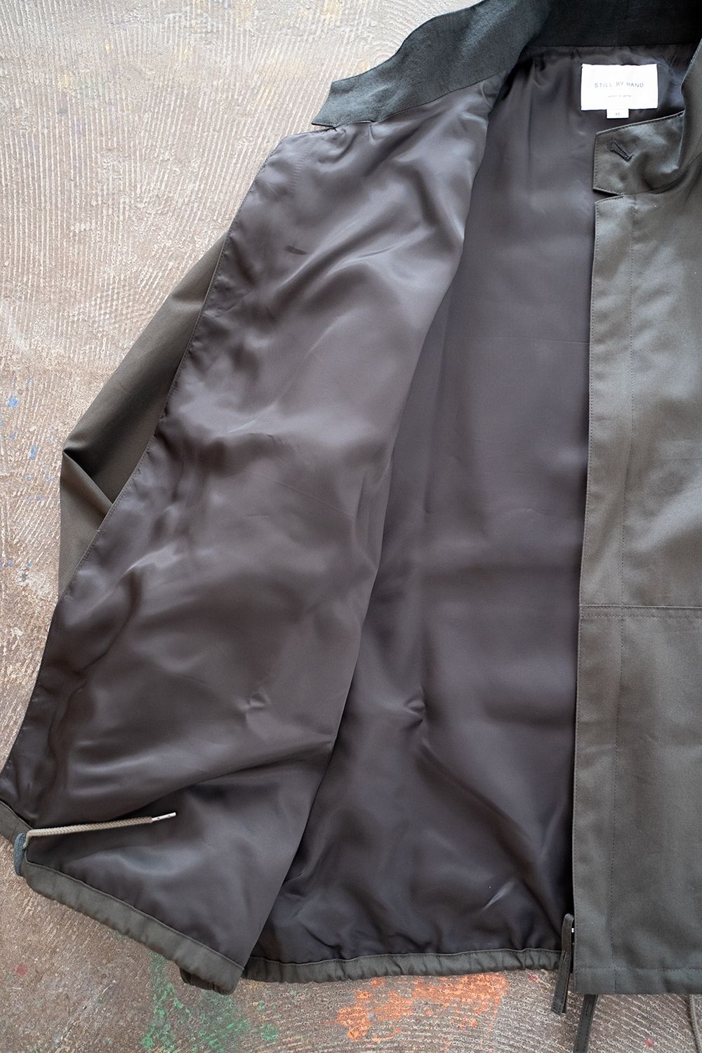 【ラスト1点】【22AW】甘撚りオックスショートブルゾン(CHARCOAL)