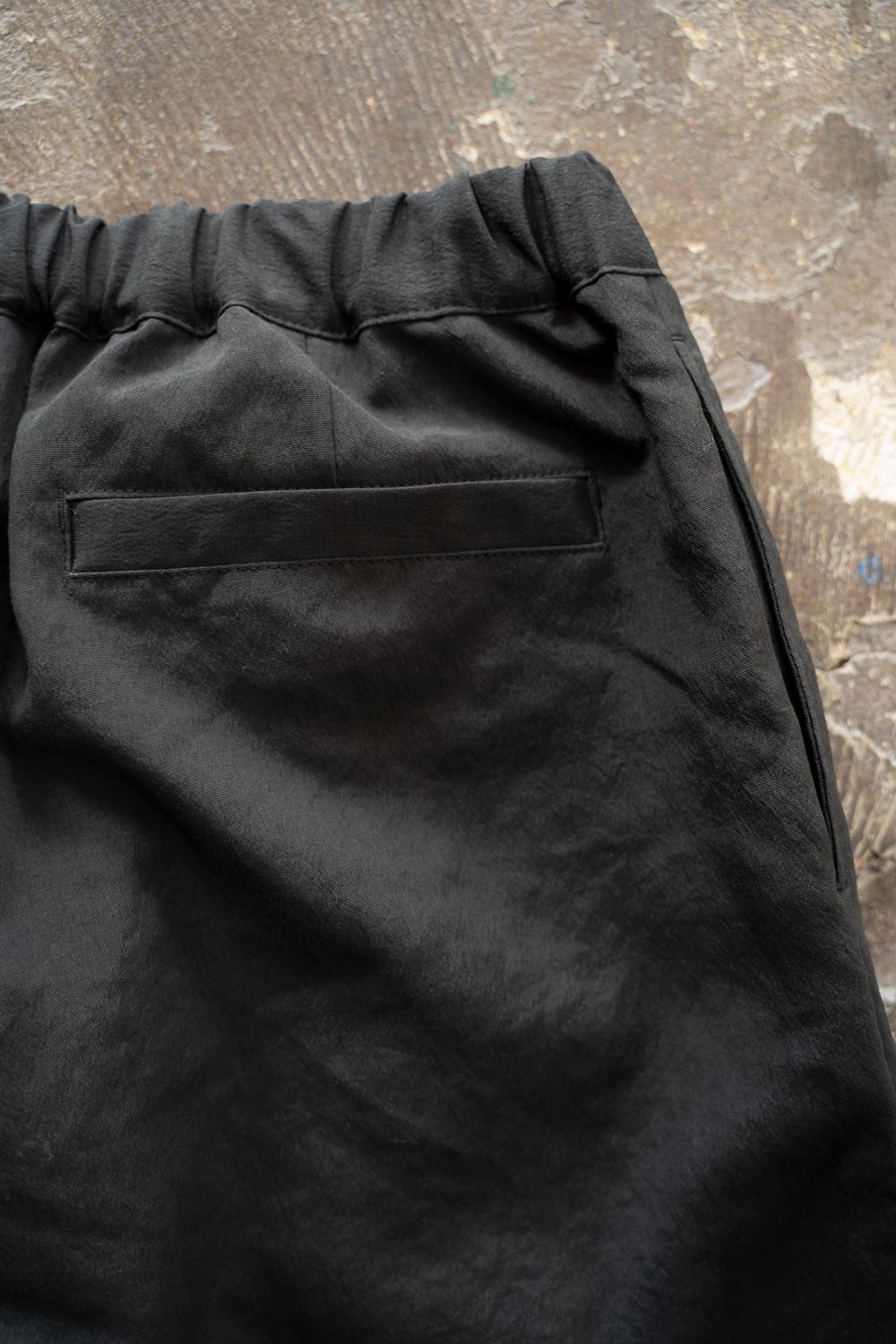 【25AW】ポリエステル2タックイージーパンツ(BLACK)