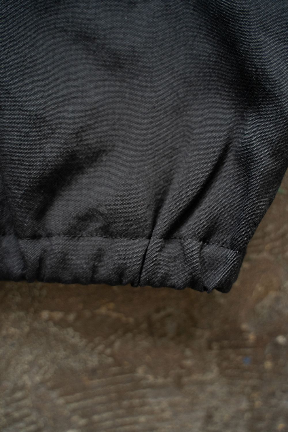 【ラスト1点】【25SS】ポリエステルオックスジップブルゾン(INK BLACK)