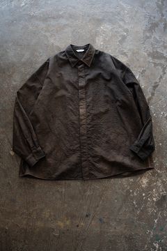 【ラスト1点】【26SS】Aurora Dyed Nylon Shirt(BROWN)