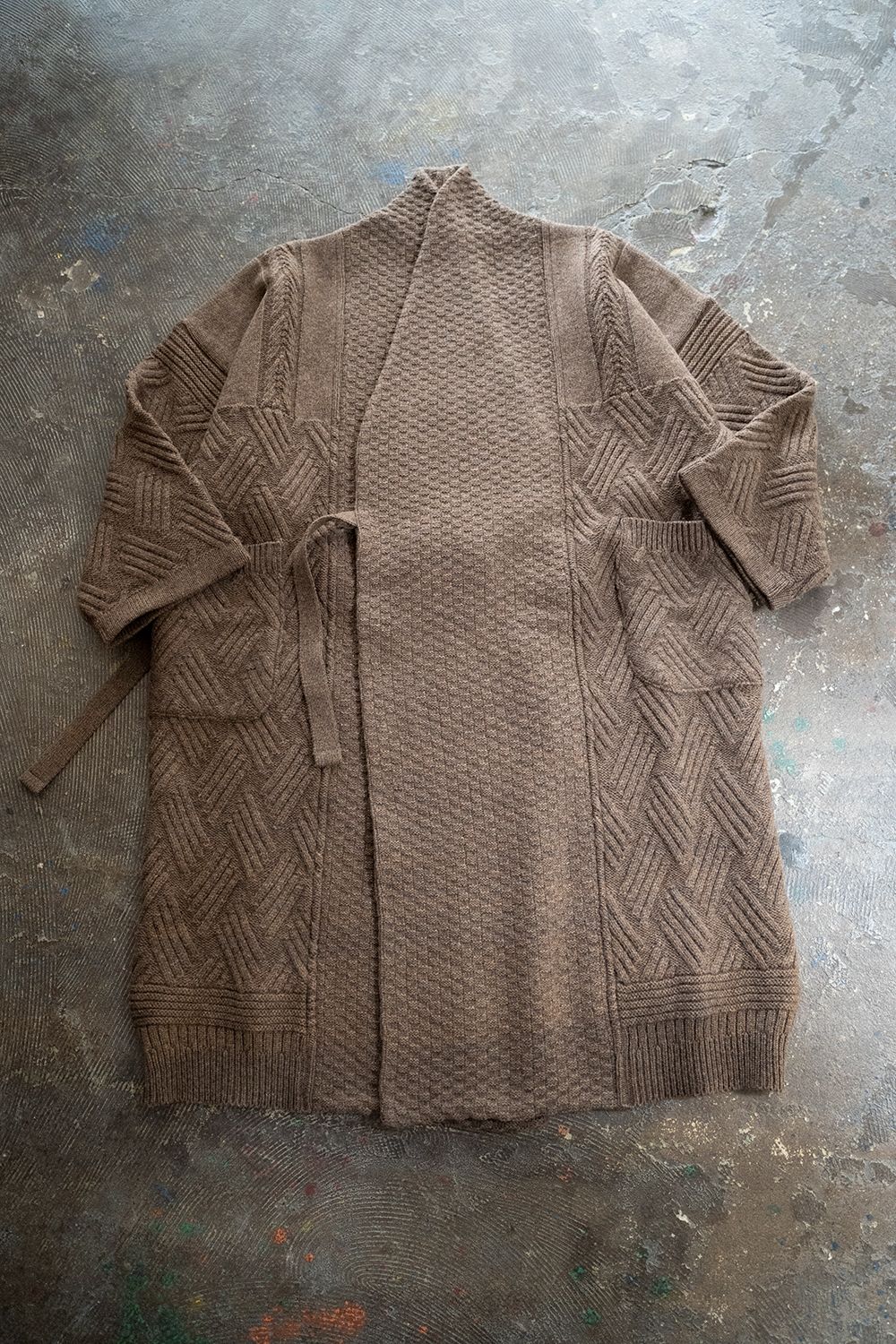 YASHIKI - 【ラスト1点】【22AW】Hoko Knit Coat(MOCHA) | Salty