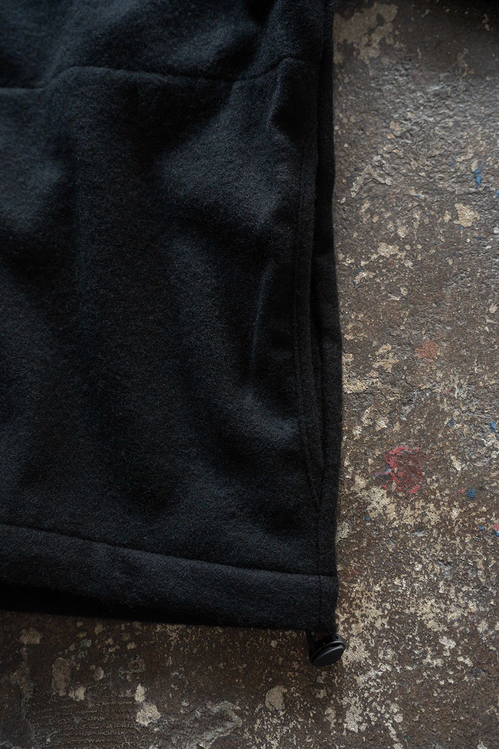 【26AW】カシミア混ジップブルゾン(BLACK)