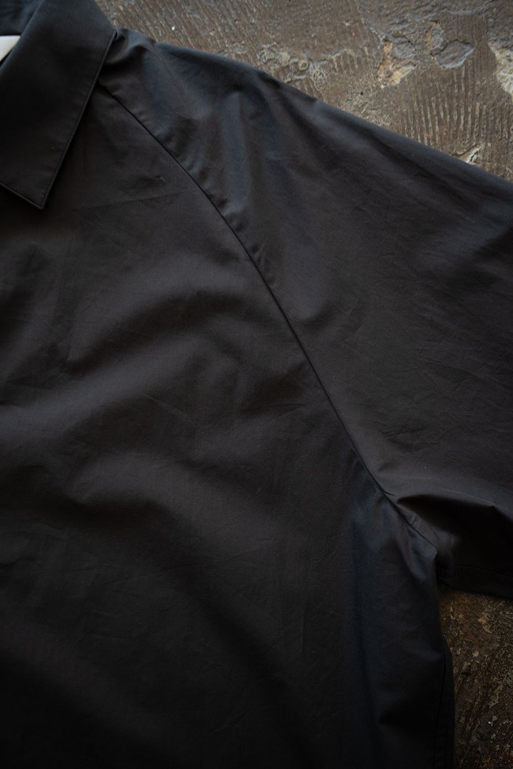 【ラスト1点】【25AW】コットンラグランスリーブシャツ(CHARCOAL)