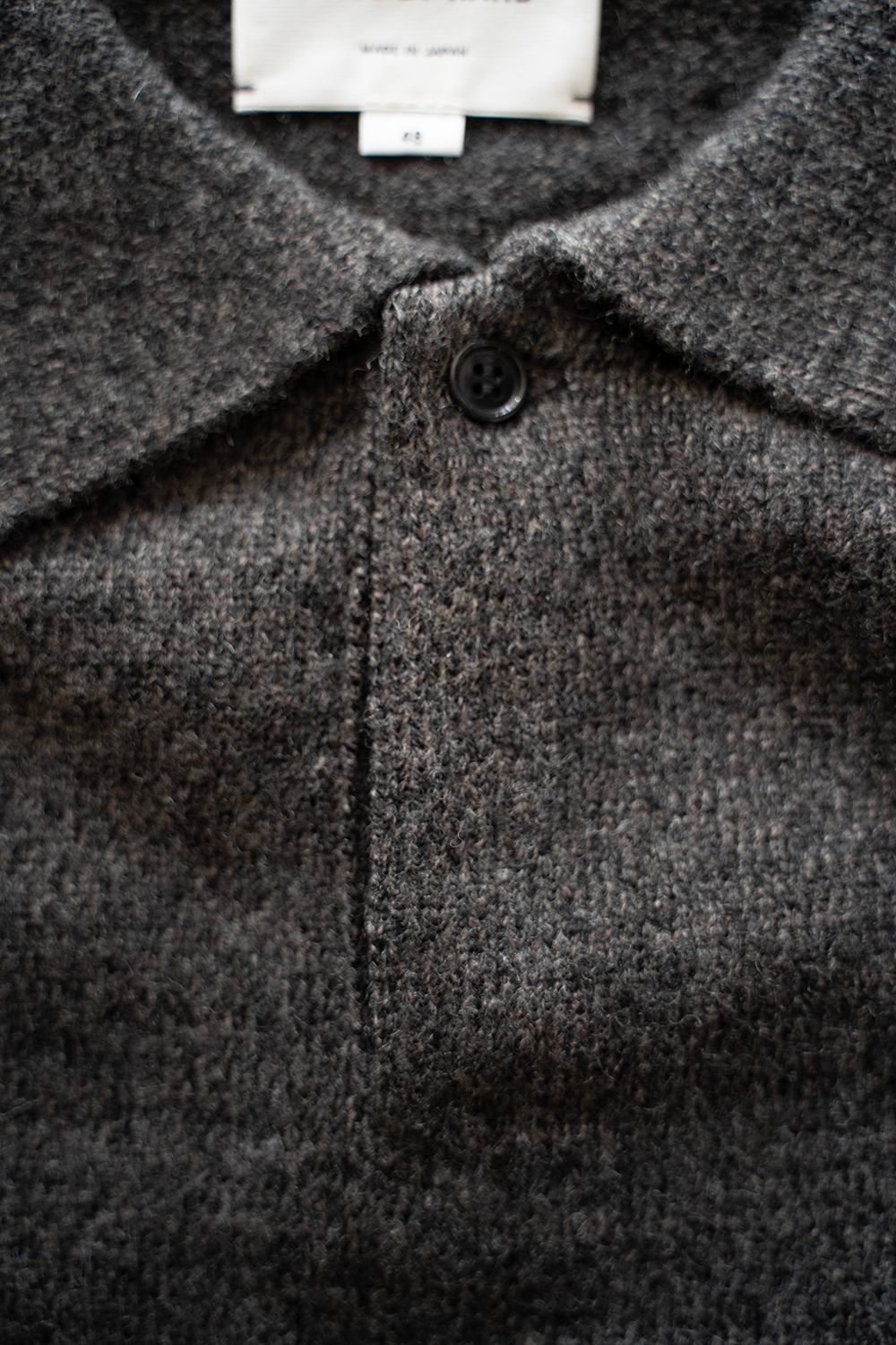 【ラスト1点】【24AW】7Gニットポロ(CHARCOAL)