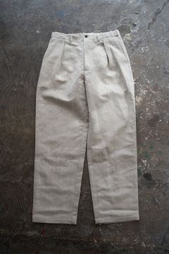 【ラスト1点】【23SS】ウール×リネンインタックイージーパンツ(TAUPE)