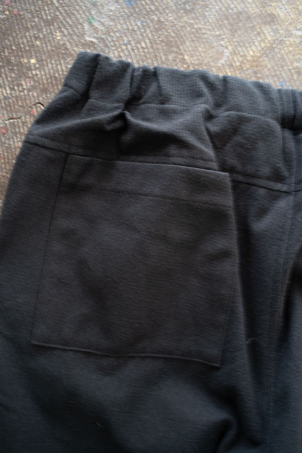 【ラスト1点】【24AW】ウール×コットンイージーパンツ(BLACK NAVY)