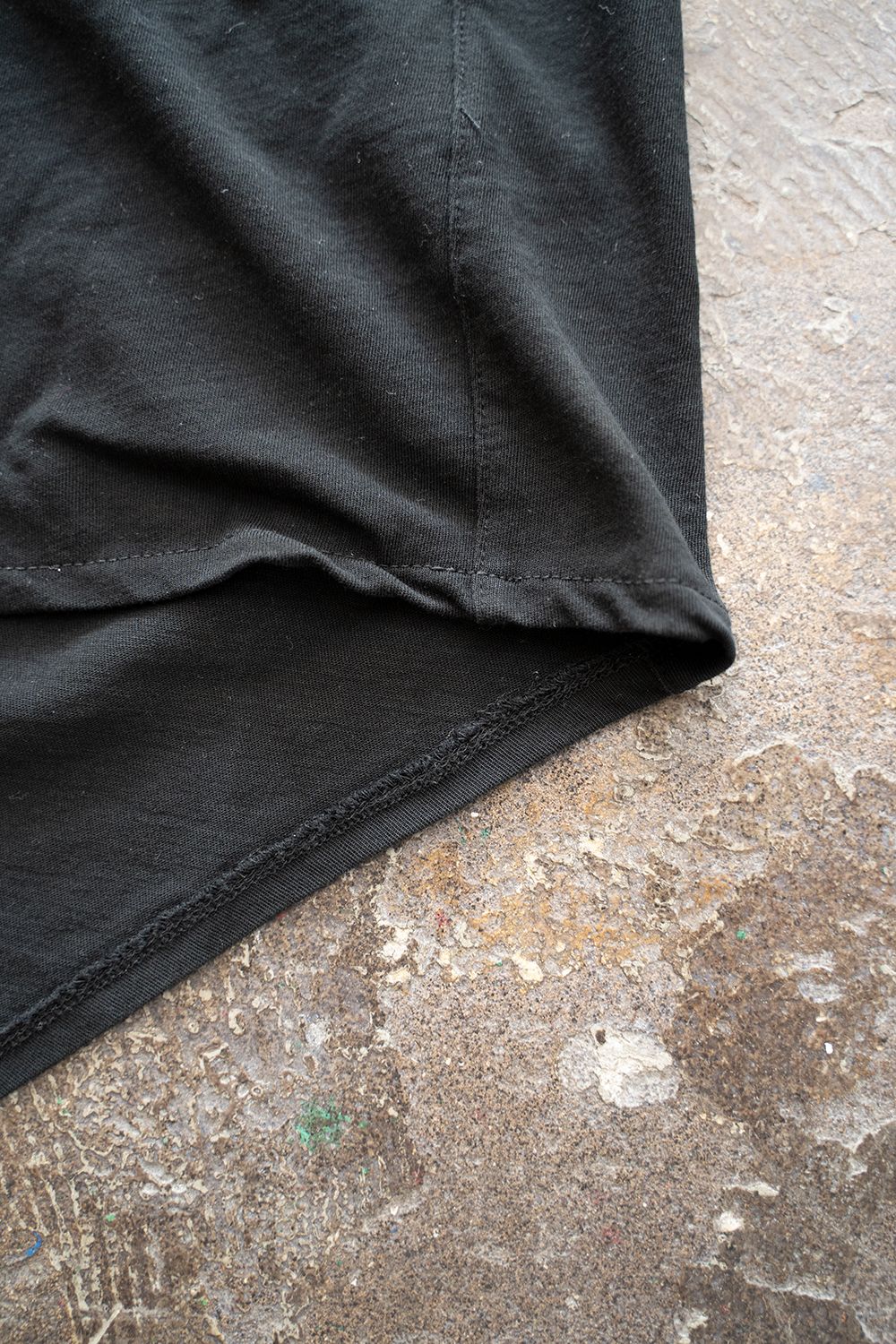【ラスト1点】Back Shirt Tee/強撚天竺Tシャツ(BLACK)