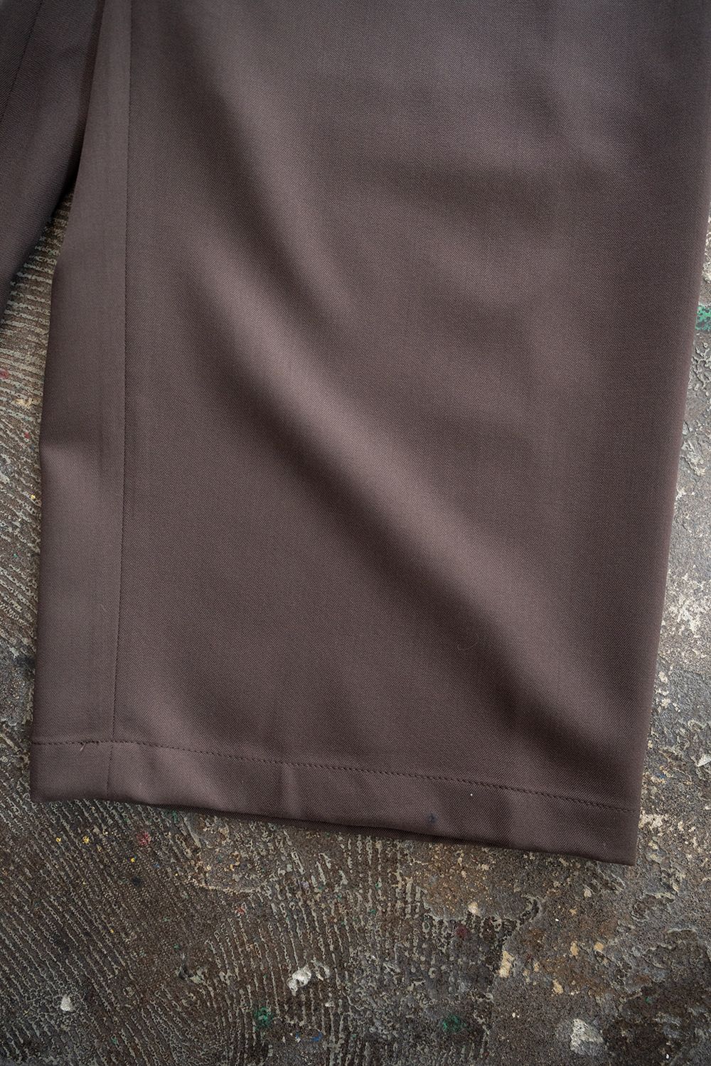 【ラスト1点】【26SS】2Tuck Wide Easy Pants/2タックワイドイージーパンツ(BROWN)