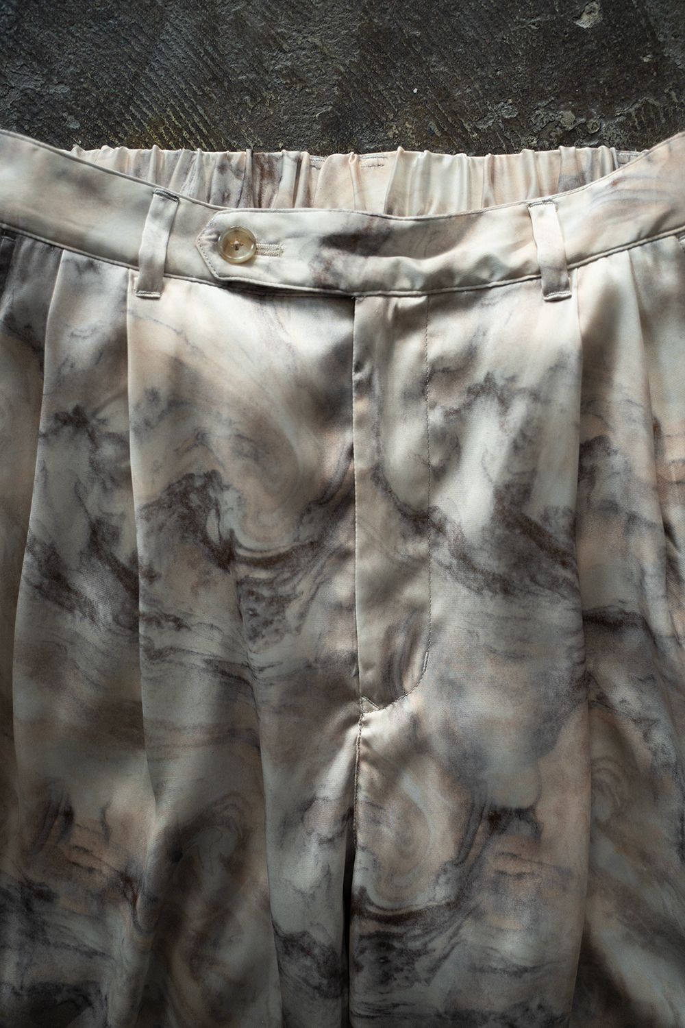 【ラスト1点】【25SS】Abstract Wide Easy Pants/アブストラクトワイドイージーパンツ(IVORY)