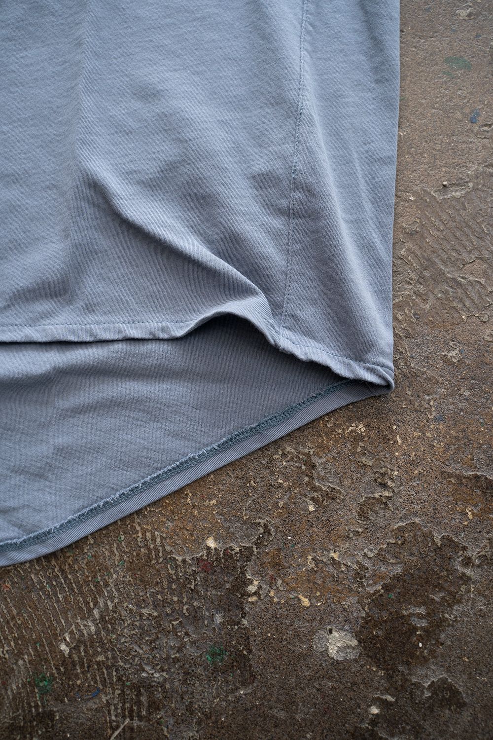 【ラスト1点】Back Shirt Tee/強撚天竺Tシャツ(BLUE)