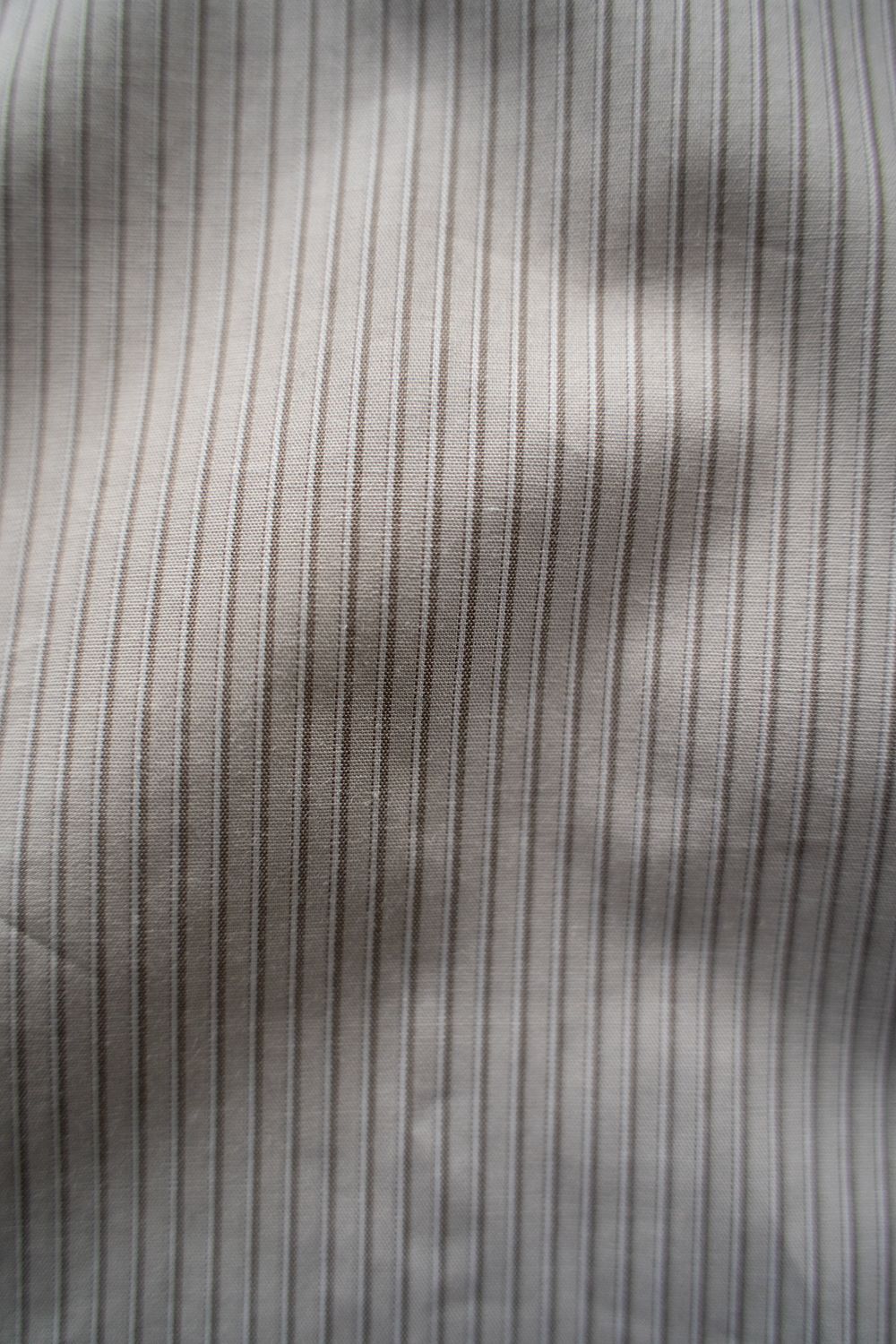 【ラスト1点】【24AW】ブロードレギュラーカラーシャツ(GRAY STRIPE)