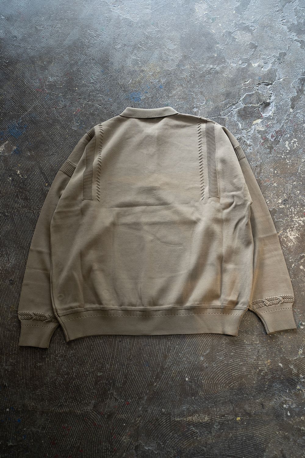 Yonaga Knit Polo(GREIGE)