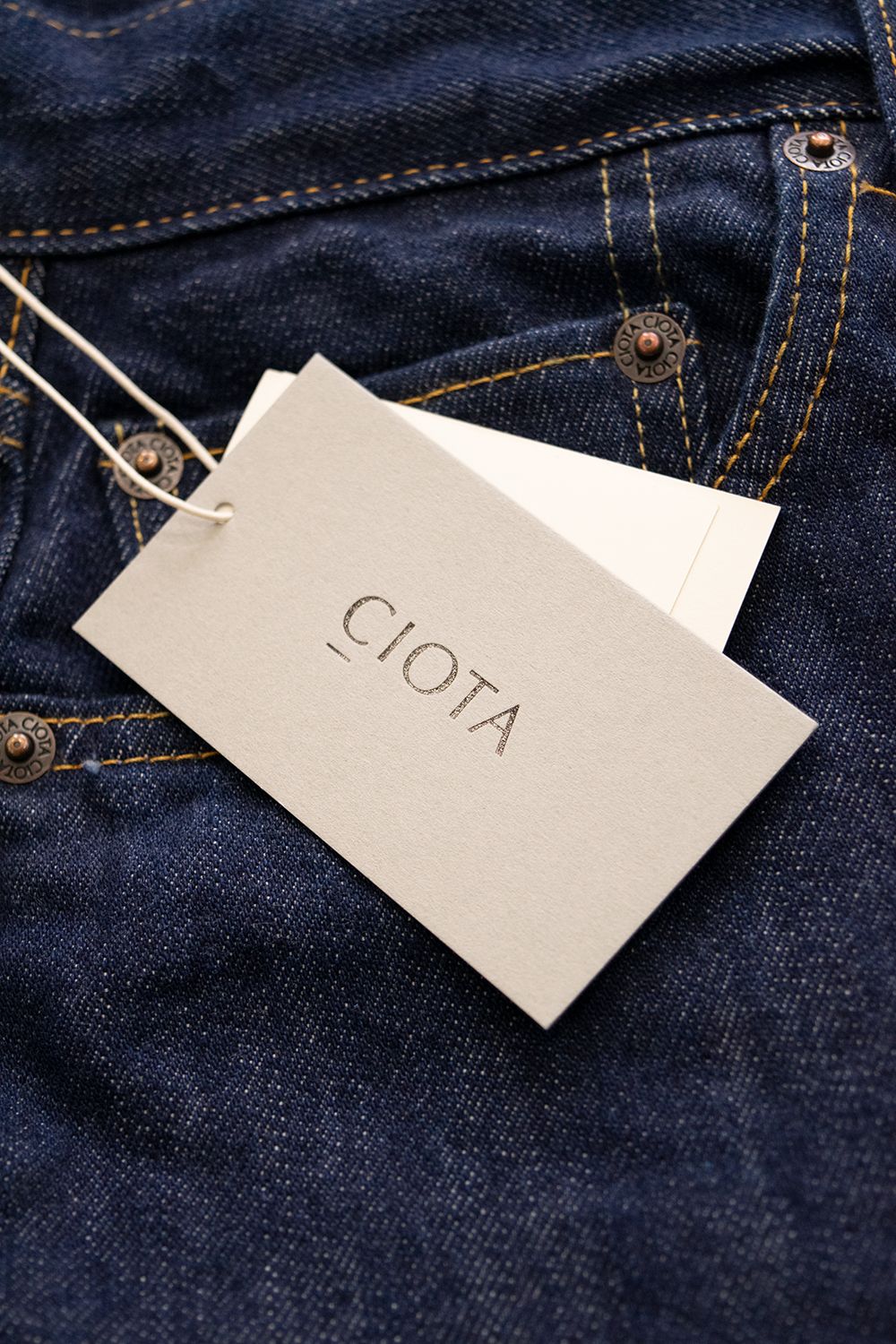 【ラスト1点】本藍スビンコットン13.5ozストレートデニム(ONE WASH)