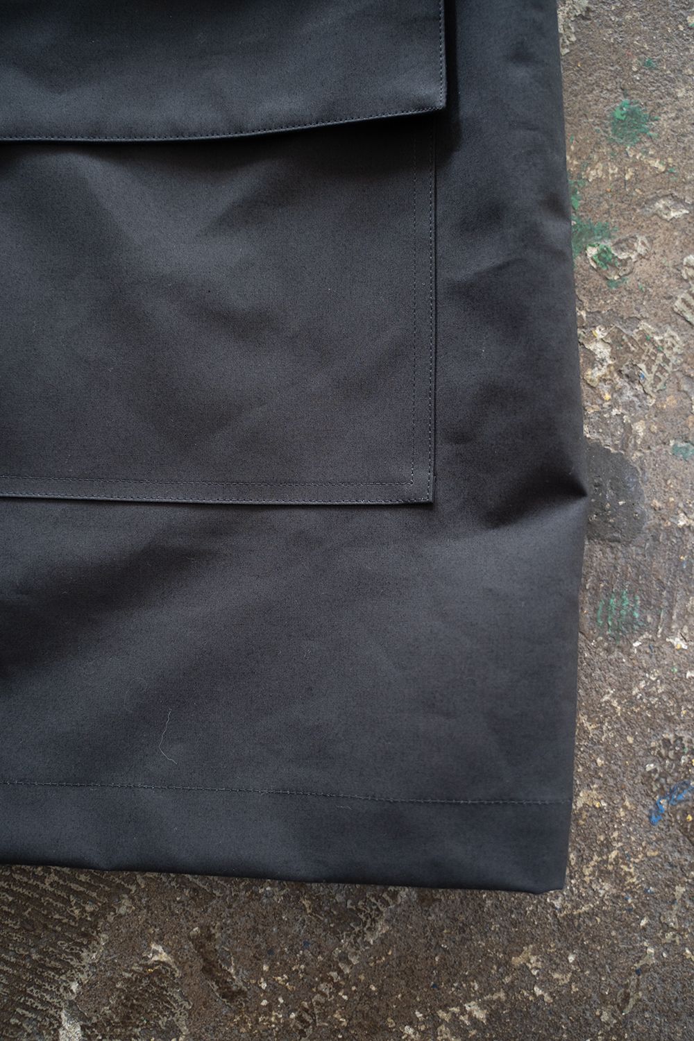 【25AW】Cotton Typewriter 2WAY Coat/コットンタイプライター2WAYコート(BLACK NAVY)