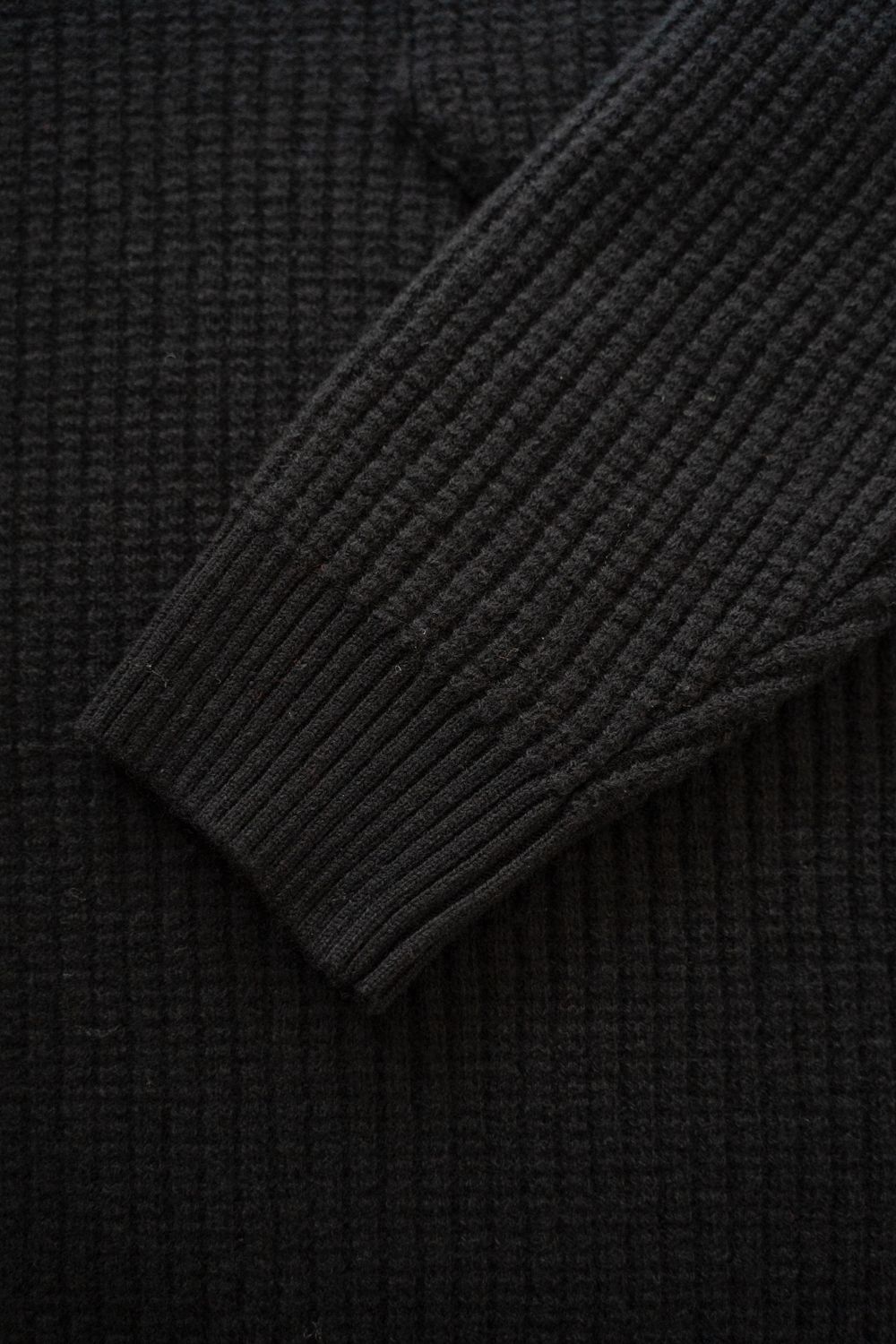 【ラスト1点】【25AW】ウール×シルクハイネックニット(BLACK)