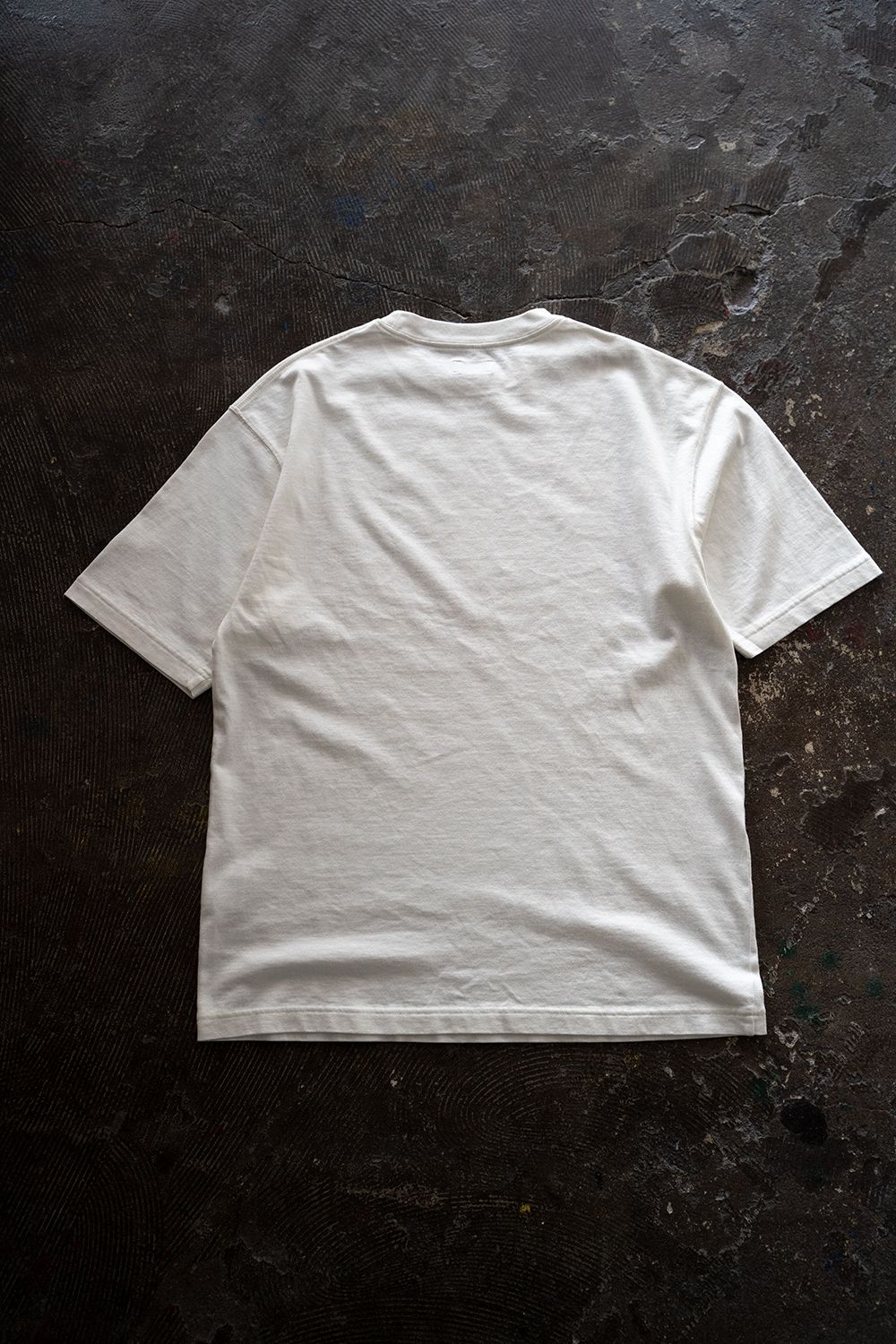 【ラスト1点】【22SS】スビンコットン30/2吊り天竺半袖T(OFF WHITE)
