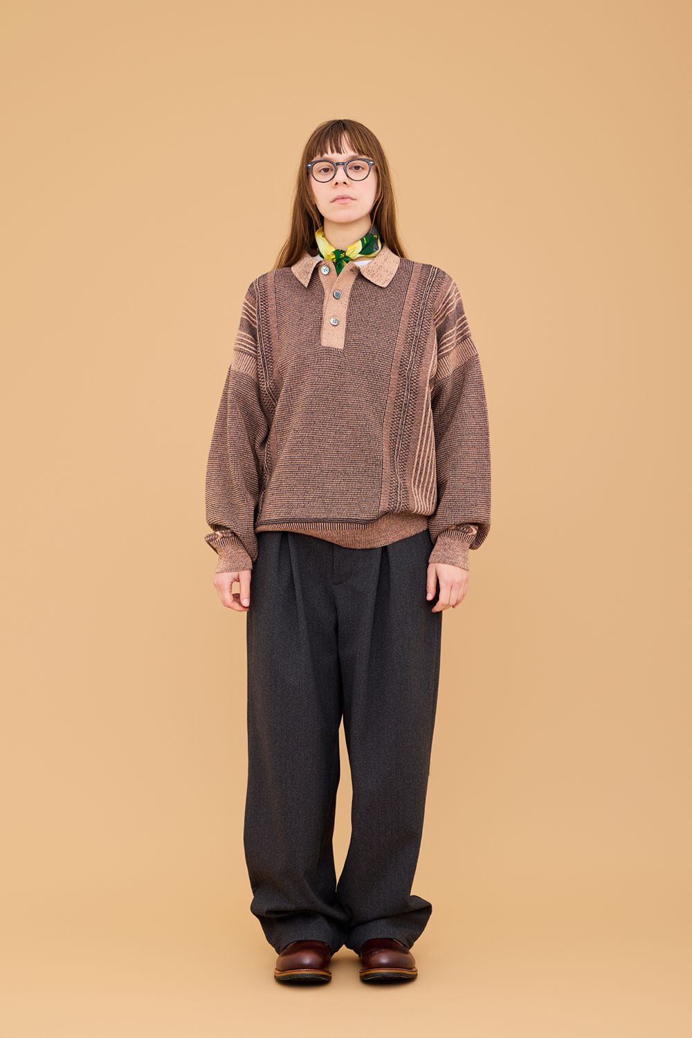 【26AW】Akisame Knit Polo(PINK)