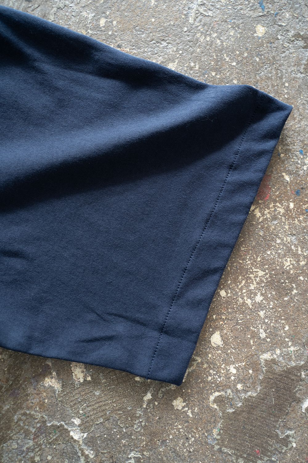 【ラスト1点】【23SS】強撚コットンカットソーポロ(NAVY)