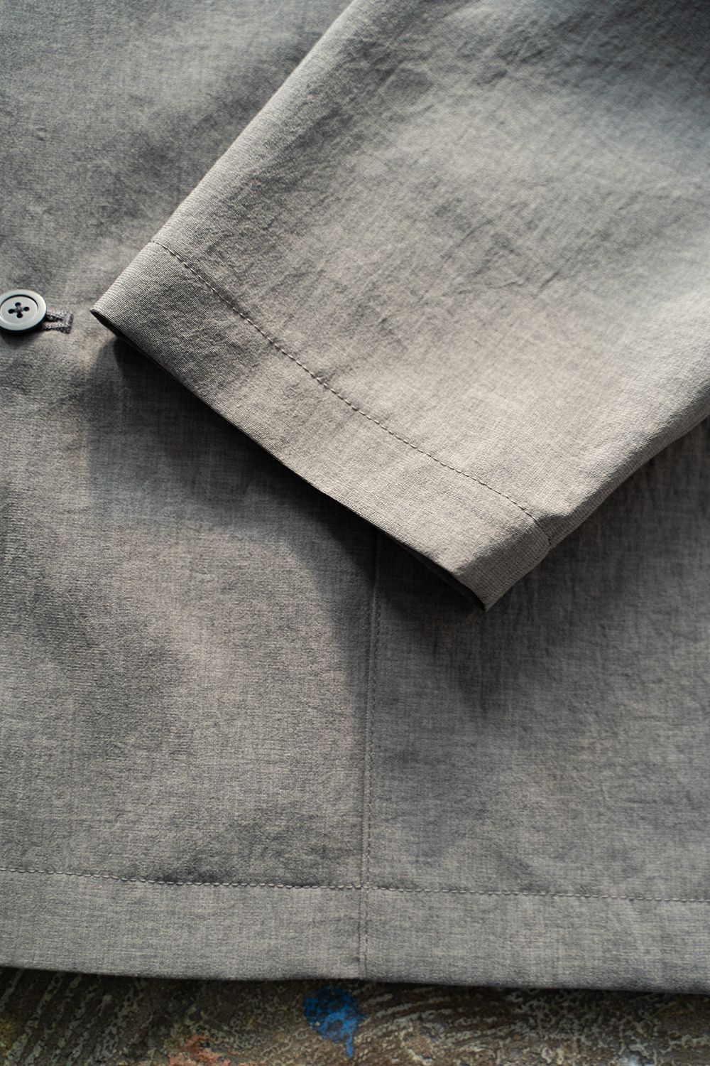 【ラスト1点】【23SS】強撚ポリエステルドルマンジャケット(GRAY)