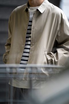 【ラスト1点】【22SS】スビンコットンギャバジンスイングトップ(SAND BEIGE)