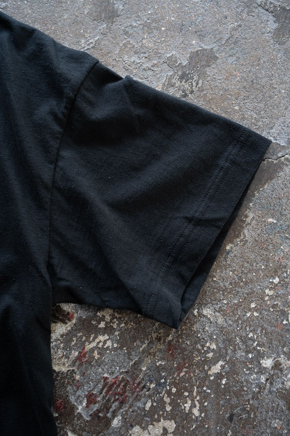 【26SS】シルクネップスプリットヨークTシャツ(INK BLACK)